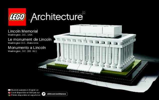 Bauanleitungen LEGO - Architecture - 21022 - Lincoln Memorial: Page 1