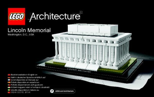 Bauanleitungen LEGO - Architecture - 21022 - Lincoln Memorial: Page 1