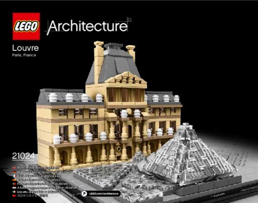 Bauanleitungen LEGO - Architecture - 21024 - Louvre: Page 1