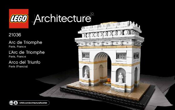 Bauanleitungen LEGO - Architecture - 21036 - Der Triumphbogen: Page 1