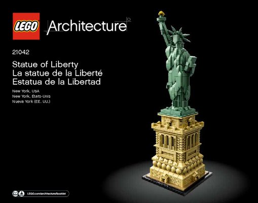 Bauanleitungen LEGO - 21042 - Statue of Liberty: Page 1