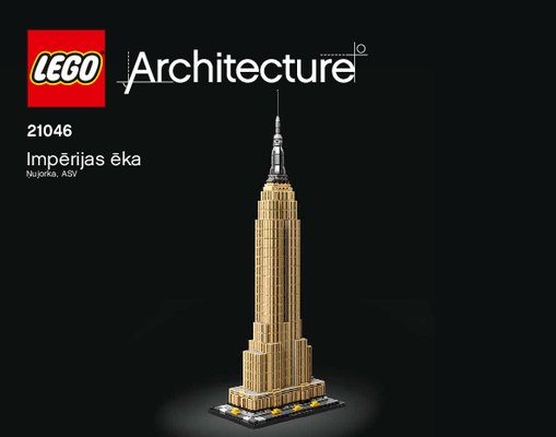 Bauanleitungen LEGO - 21046 - Empire State Building: Page 1