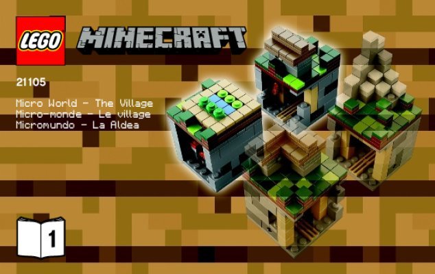 Bauanleitungen LEGO - Minecraft - 21105 - Micro World – The Village: Page 1