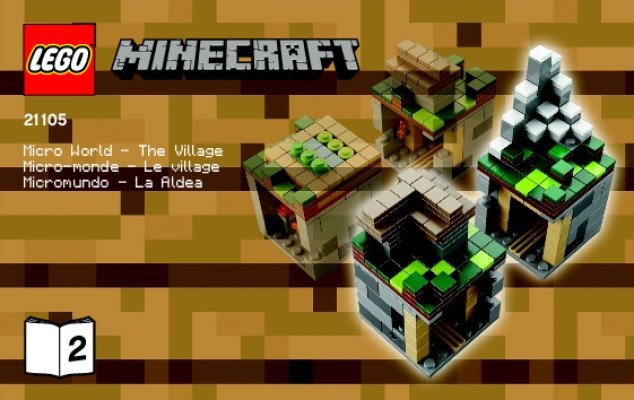 Bauanleitungen LEGO - Minecraft - 21105 - Micro World – The Village: Page 1