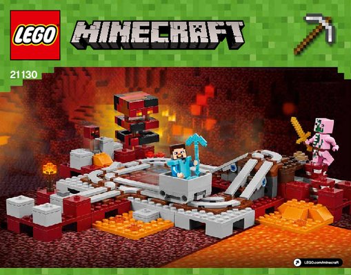 Bauanleitungen LEGO - Minecraft - 21130 - Die Nether-Eisenbahn: Page 1