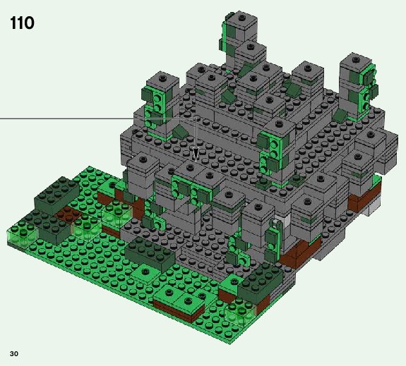 Bauanleitungen Lego Minecraft 21132 Der Dschungeltempel 4344