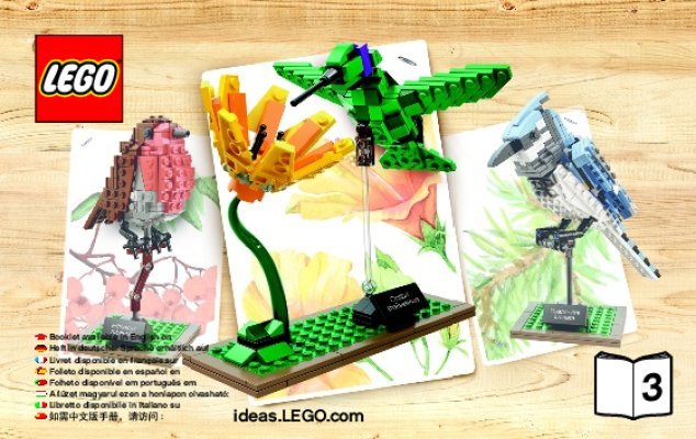 Bauanleitungen LEGO - Ideas - 21301 - Birds: Page 1