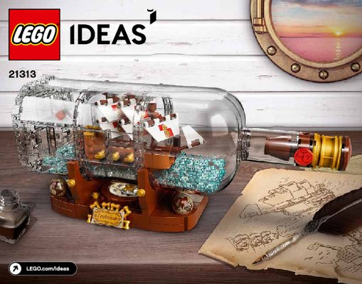 Bauanleitungen LEGO - 21313 - Ship in a Bottle: Page 1