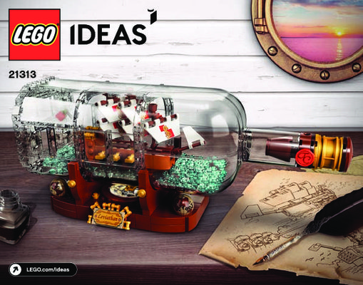 Bauanleitungen LEGO - 21313 - Ship in a Bottle: Page 1