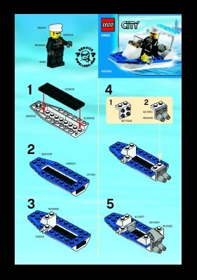 Bauanleitungen LEGO - 30002 - Police Boat: Page 1