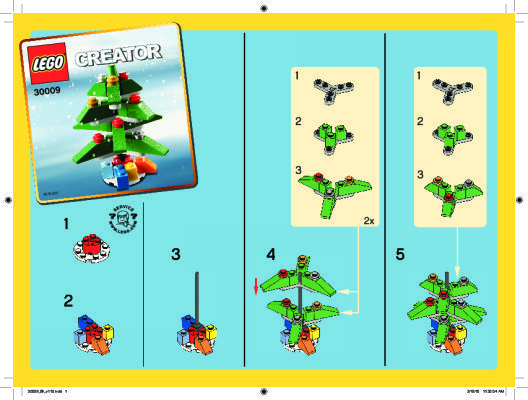 Bauanleitungen LEGO - 30009 - Christmas Tree: Page 1