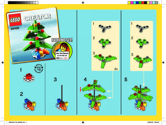 Bauanleitungen LEGO - 30009 - Christmas Tree: Page 1