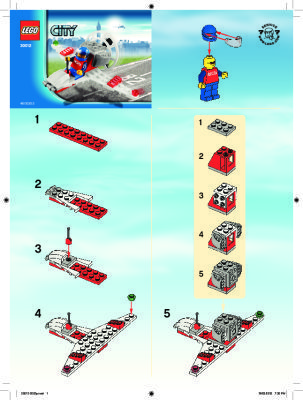 Bauanleitungen LEGO - 30012 - Mini Airplane: Page 1