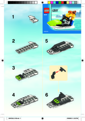 Bauanleitungen LEGO - 30015 - Jet ski: Page 1