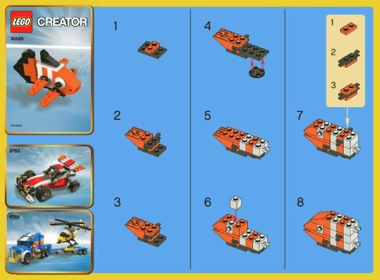 Bauanleitungen LEGO - 30025 - Clown Fish: Page 1