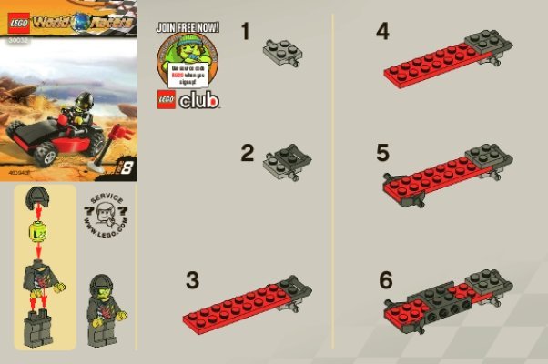 Bauanleitungen LEGO - 30032 - World Race Buggy: Page 1