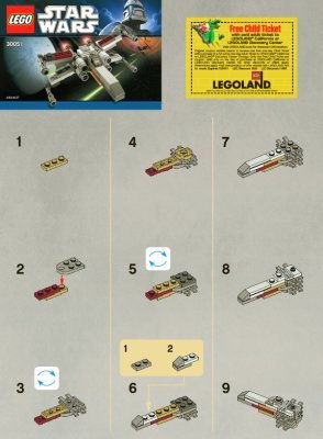 Bauanleitungen LEGO - 30051 - X-wing: Page 1