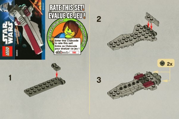 Bauanleitungen LEGO - 30053 - Republic Attack Cruiser: Page 1