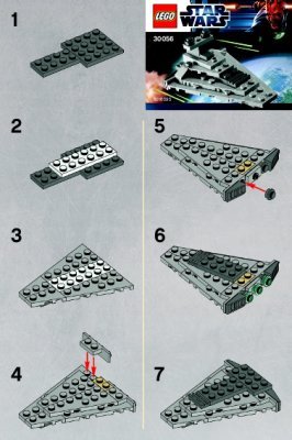 Bauanleitungen LEGO - 30056 - Mini Star Destroyer: Page 1