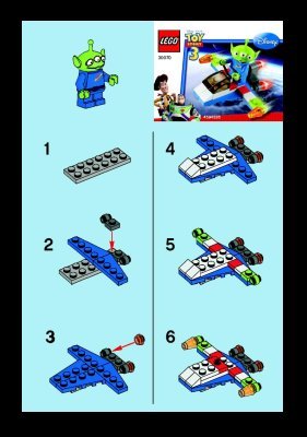 Bauanleitungen LEGO - 30070 - Alien Space Ship: Page 1