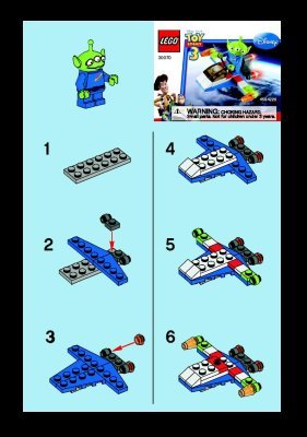 Bauanleitungen LEGO - 30070 - Alien Space Ship: Page 1