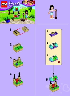 Bauanleitungen LEGO - 30112 - Emma’s Flower Stand: Page 1