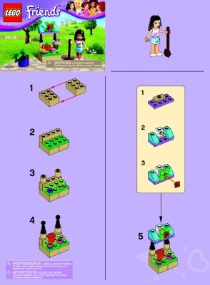 Bauanleitungen LEGO - 30112 - Emma’s Flower Stand: Page 1