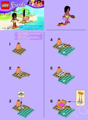 Bauanleitungen LEGO - 30114 - Andrea’s Beach Lounge: Page 1