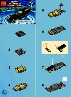 Bauanleitungen LEGO - 30161 - Batmobile: Page 1