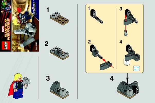 Bauanleitungen LEGO - 30163 - Thor and the Tesseract: Page 1