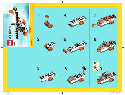 Bauanleitungen LEGO - 30181 - Helicopter: Page 1