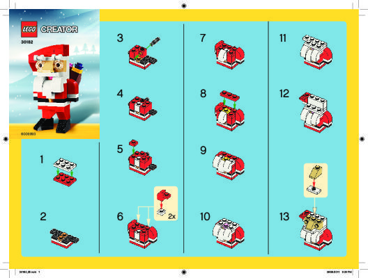 Bauanleitungen LEGO - 30182 - Santa: Page 1