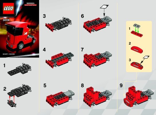 Bauanleitungen LEGO - 30191 - Scuderia Ferrari Truck: Page 1