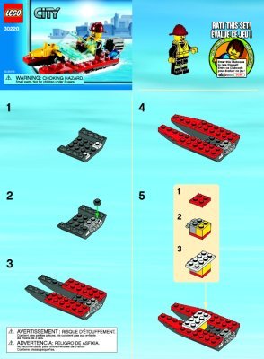 Bauanleitungen LEGO - 30220 - Fire Speedboat: Page 1