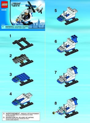 Bauanleitungen LEGO - 30226 - Police helicopter: Page 1