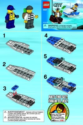 Bauanleitungen LEGO - 30227 - Police Watercraft: Page 1