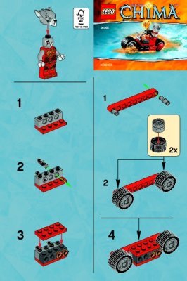 Bauanleitungen LEGO - 30265 - Worriz’ Fire Bike: Page 1