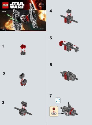 Bauanleitungen LEGO - 30276 - First Order Special Forces TIE fighter™: Page 1