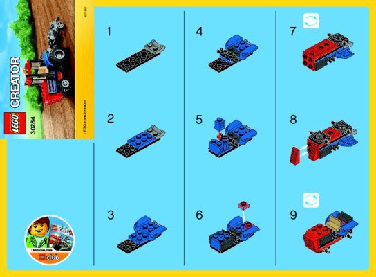 Bauanleitungen LEGO - 30284 - Tractor: Page 1