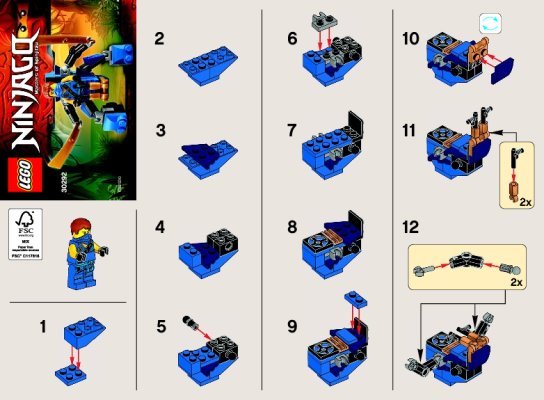 Bauanleitungen LEGO - 30292 - Jay NanoMech: Page 1