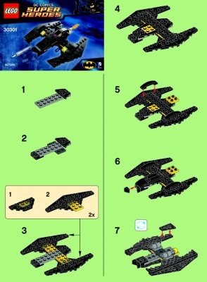 Bauanleitungen LEGO - 30301 - Batwing: Page 1