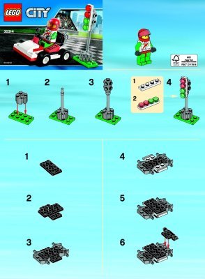 Bauanleitungen LEGO - 30314 - Go-Kart Racer: Page 1