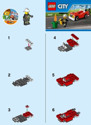 Bauanleitungen LEGO - 30347 - Fire Car: Page 1