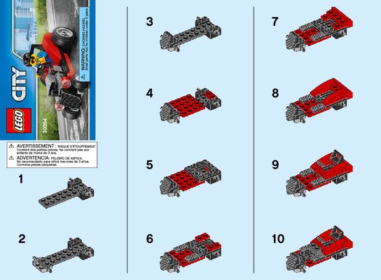 Bauanleitungen LEGO - 30354 - Hot Rod: Page 1