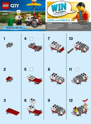 Bauanleitungen LEGO - 30356 - Hot Dog Stand: Page 1