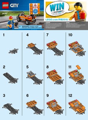 Bauanleitungen LEGO - 30357 - Road Worker: Page 1