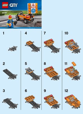 Bauanleitungen LEGO - 30357 - Road Worker: Page 1