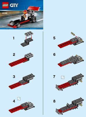 Bauanleitungen LEGO - 30358 - Dragster: Page 1