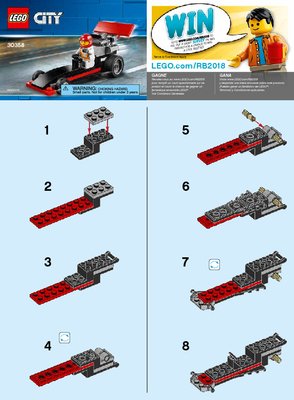 Bauanleitungen LEGO - 30358 - Dragster: Page 1