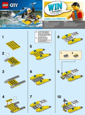 Bauanleitungen LEGO - 30359 - Police Water Plane: Page 1